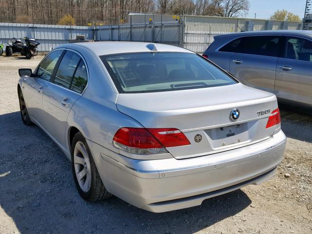 WBAHL83536DT02512 - 2006 BMW 750 I SILVER photo 3