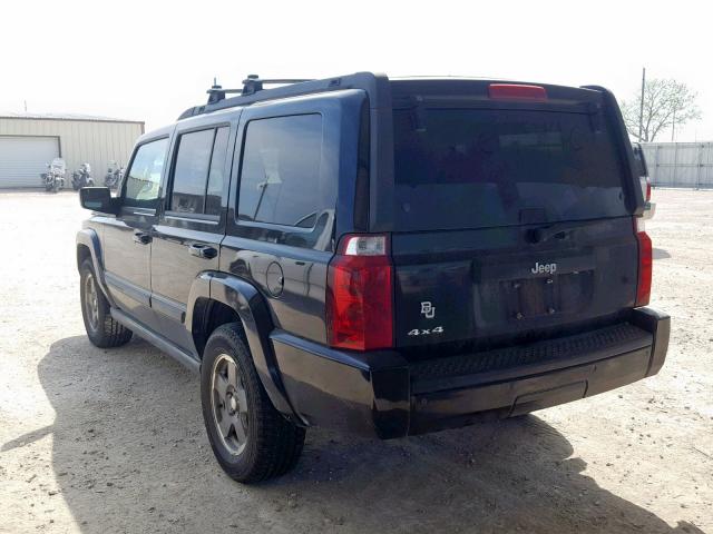 1J8HG48K58C125039 - 2008 JEEP COMMANDER BLACK photo 3