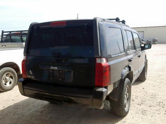 1J8HG48K58C125039 - 2008 JEEP COMMANDER BLACK photo 4