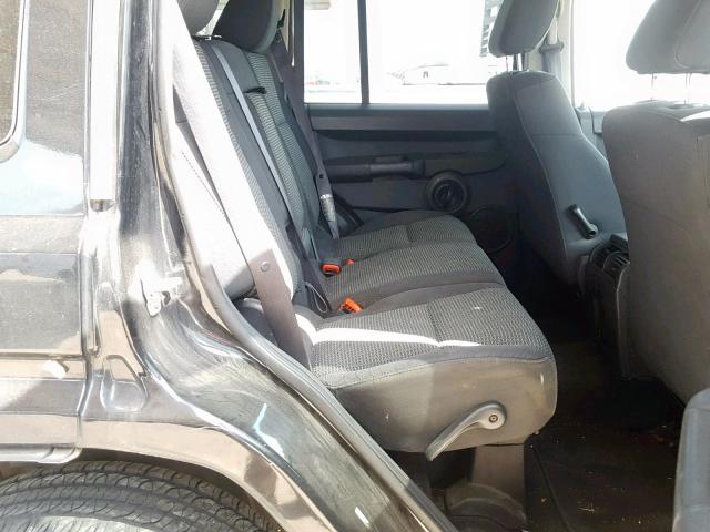 1J8HG48K58C125039 - 2008 JEEP COMMANDER BLACK photo 6