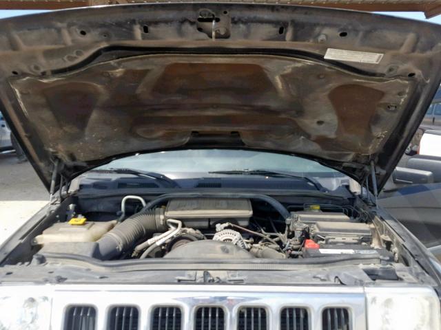 1J8HG48K58C125039 - 2008 JEEP COMMANDER BLACK photo 7