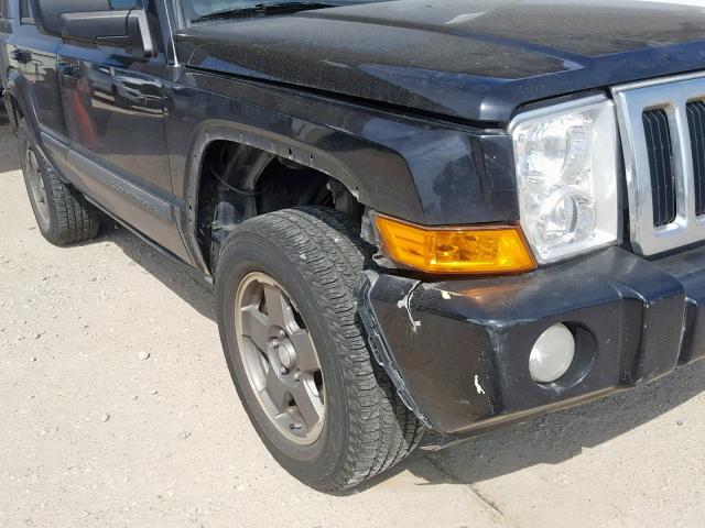 1J8HG48K58C125039 - 2008 JEEP COMMANDER BLACK photo 9