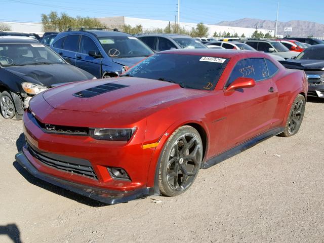 2G1FK1EJ0F9189235 - 2015 CHEVROLET CAMARO 2SS RED photo 2