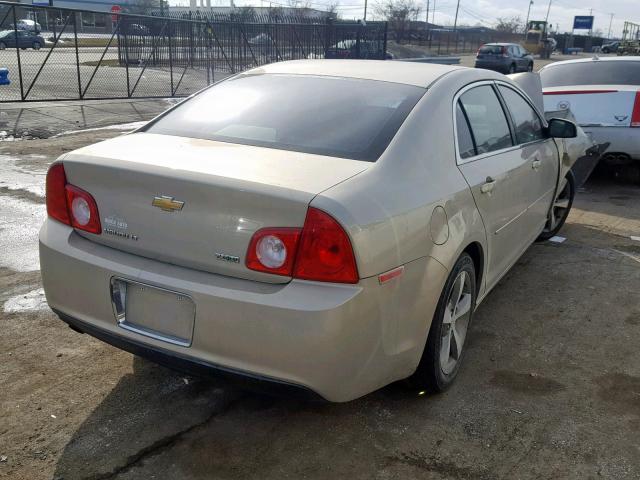 1G1ZC5EU8BF395450 - 2011 CHEVROLET MALIBU 1LT 金色 照片 4