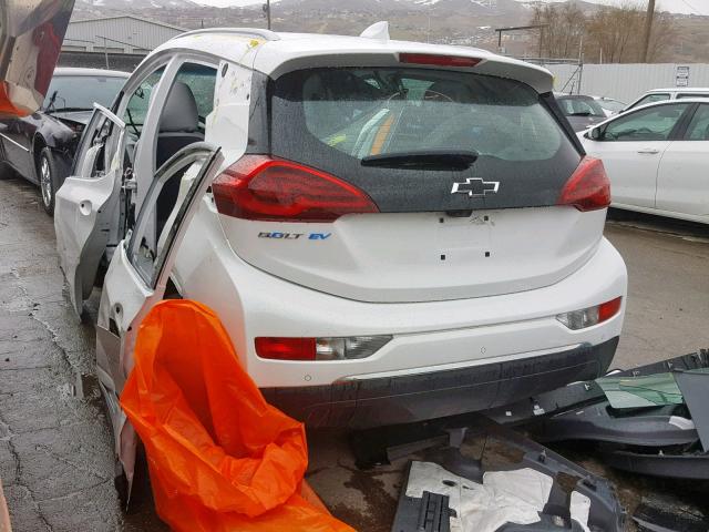 1G1FZ6S08K4104837 - 2019 CHEVROLET BOLT EV PR WHITE photo 3