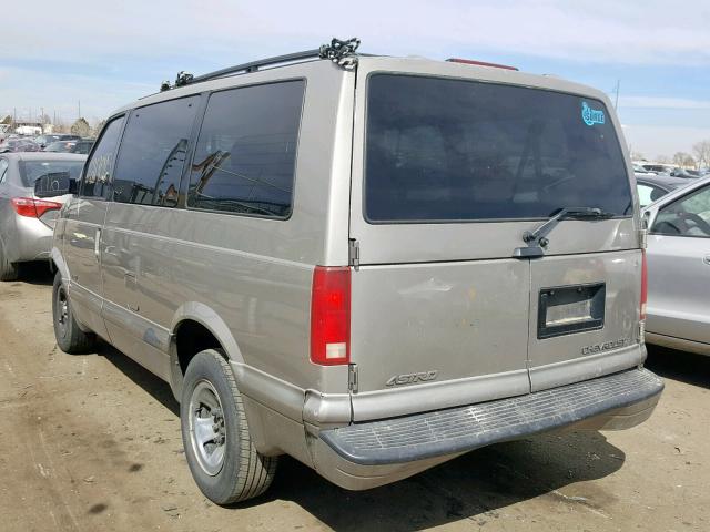 1GNDM19W61B112415 - 2001 CHEVROLET ASTRO BROWN photo 3