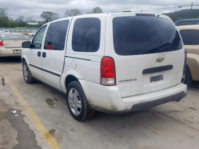 1GNDV23107D181114 - 2007 CHEVROLET UPLANDER L თეთრი ფოტო 3