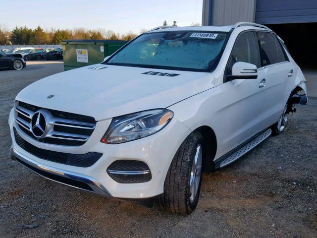 4JGDA5HB1JB103060 - 2018 MERCEDES-BENZ GLE 350 4M WHITE photo 2