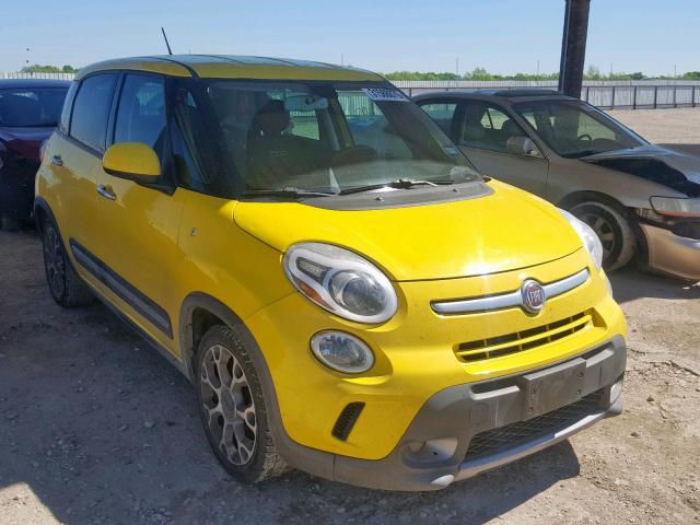 ZFBCFADH3EZ009928 - 2014 FIAT 500L TREKK YELLOW photo 1