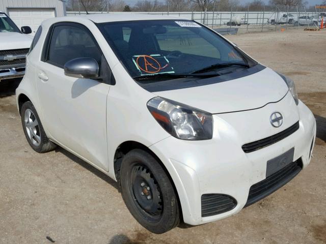 JTNJJXB05DJ023762 - 2013 TOYOTA SCION IQ WHITE photo 1