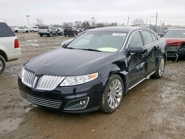 1LNHL9DR2AG614625 - 2010 LINCOLN MKS BLACK photo 2