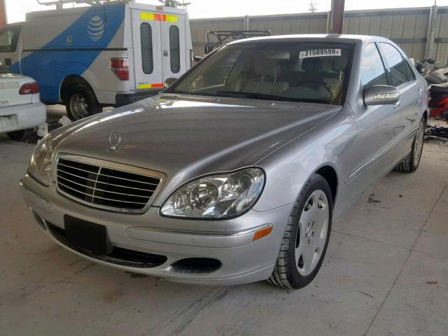 WDBNG76J85A437593 - 2005 MERCEDES-BENZ S 600 SILVER photo 2