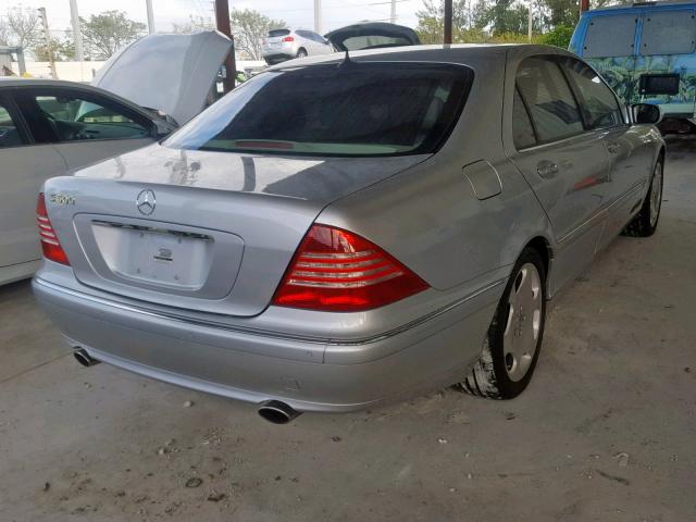 WDBNG76J85A437593 - 2005 MERCEDES-BENZ S 600 SILVER photo 4