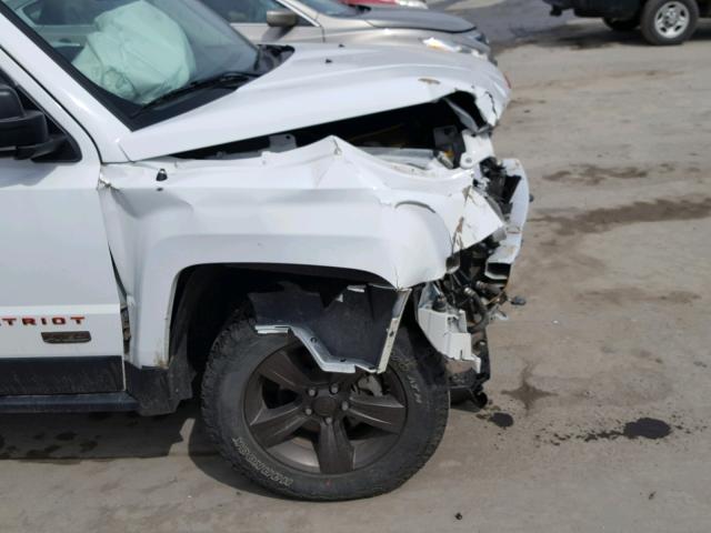 1C4NJRBB2GD692805 - 2016 JEEP PATRIOT SP WHITE photo 9