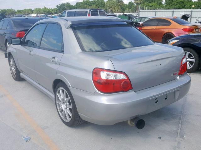 JF1GD70686L501750 - 2006 SUBARU IMPREZA WR SILVER photo 3