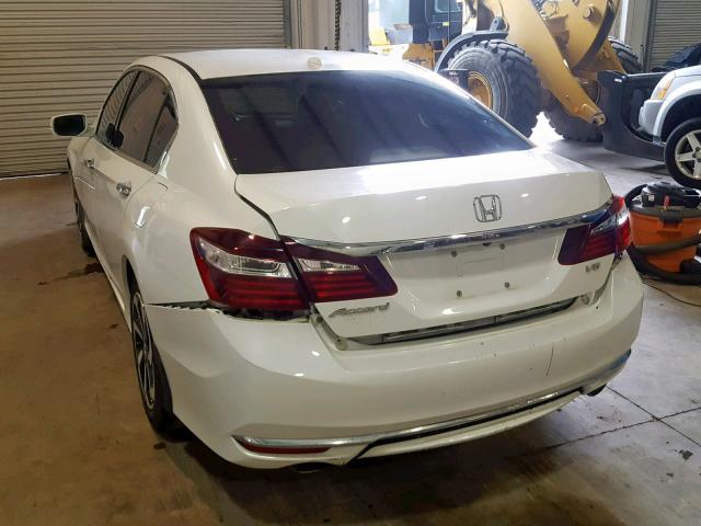 1HGCR3F84HA002438 - 2017 HONDA ACCORD EXL WHITE photo 3