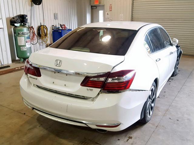 1HGCR3F84HA002438 - 2017 HONDA ACCORD EXL WHITE photo 4