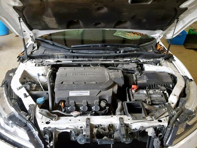 1HGCR3F84HA002438 - 2017 HONDA ACCORD EXL WHITE photo 7