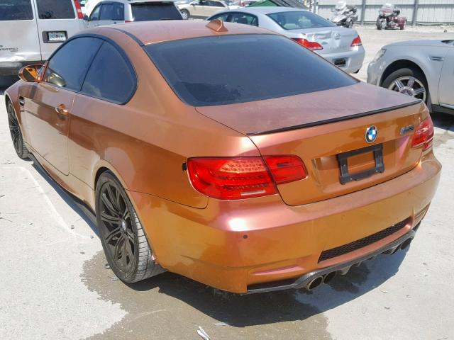 WBSWD93539P361553 - 2009 BMW M3 ORANGE photo 3