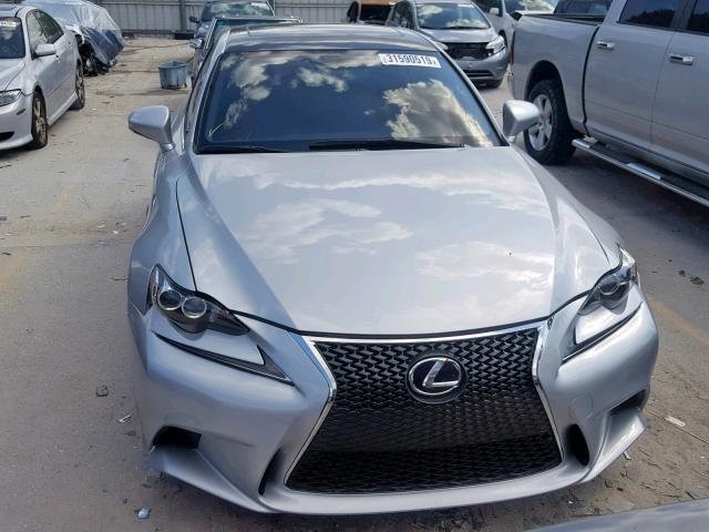 JTHBF1D20E5026874 - 2014 LEXUS IS 250 SILVER photo 9