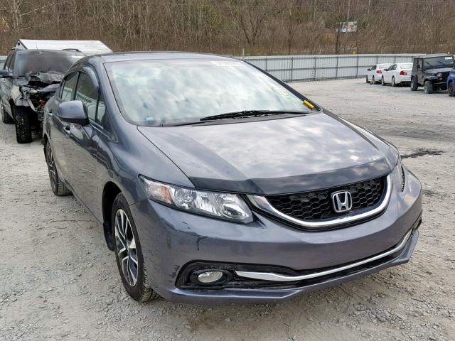 19XFB2F9XDE006973 - 2013 HONDA CIVIC EXL GRAY photo 1