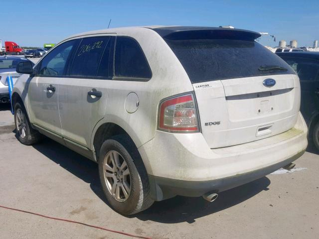 2FMDK3GC5ABA37733 - 2010 FORD EDGE SE WHITE photo 3