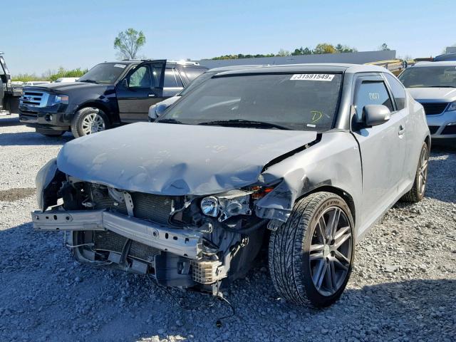 JTKJF5C73B3011271 - 2011 TOYOTA SCION TC GRAY photo 2