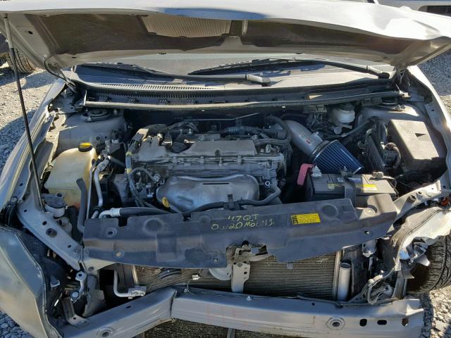 JTKJF5C73B3011271 - 2011 TOYOTA SCION TC GRAY photo 7
