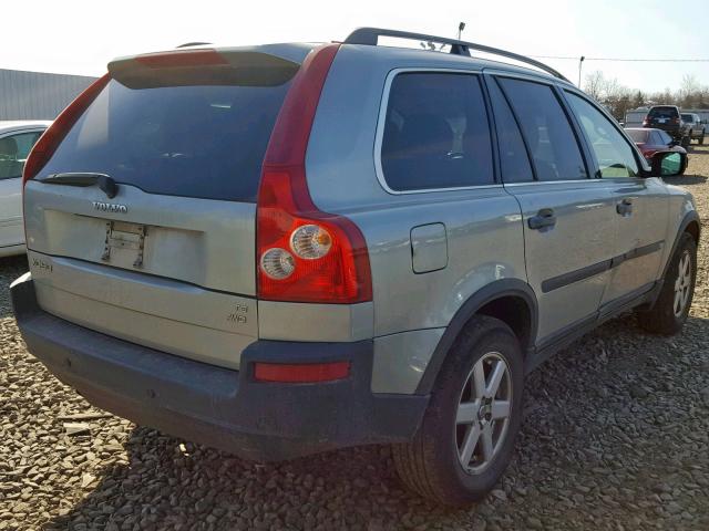 YV1CZ911151138575 - 2005 VOLVO XC90 T6 GREEN photo 4