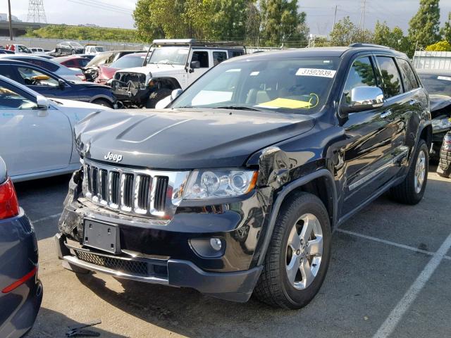 1C4RJFBG6DC607526 - 2013 JEEP GRAND CHER BLACK photo 2