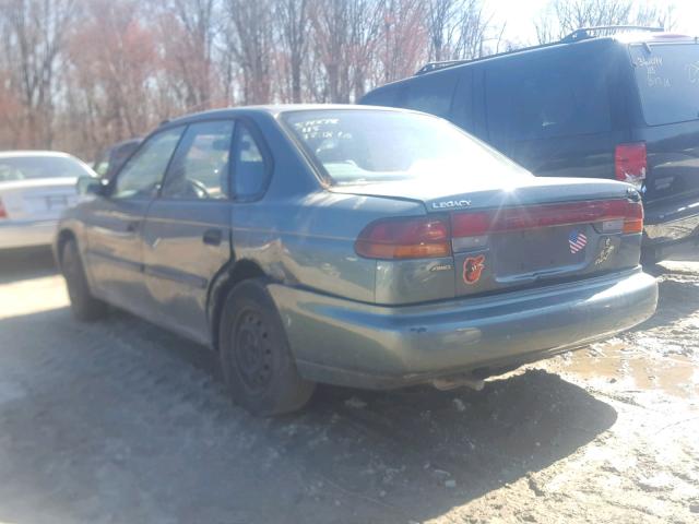 4S3BD4354T7211211 - 1996 SUBARU LEGACY L GREEN photo 3