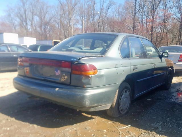 4S3BD4354T7211211 - 1996 SUBARU LEGACY L GREEN photo 4