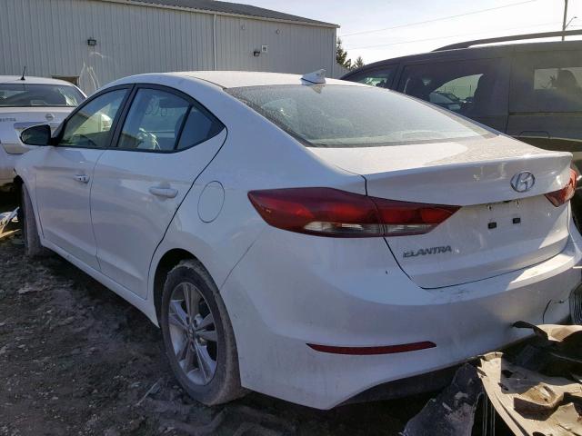 KMHD84LF9JU513495 - 2018 HYUNDAI ELANTRA SE WHITE photo 3