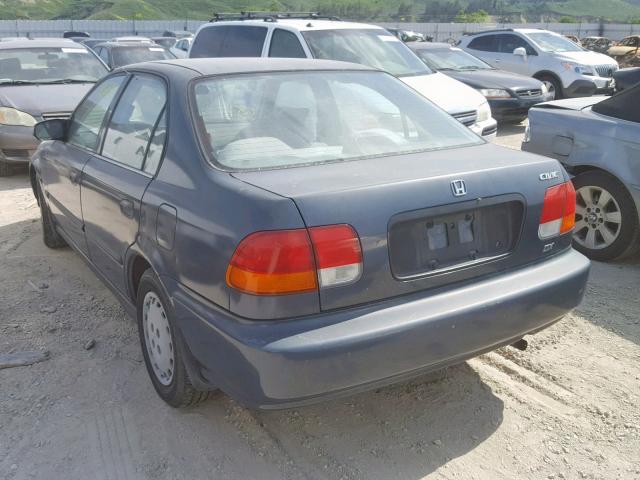 JHMEJ6521VS026729 - 1997 HONDA CIVIC DX BLUE photo 3