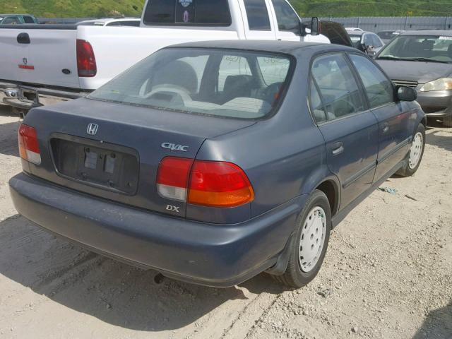 JHMEJ6521VS026729 - 1997 HONDA CIVIC DX BLUE photo 4