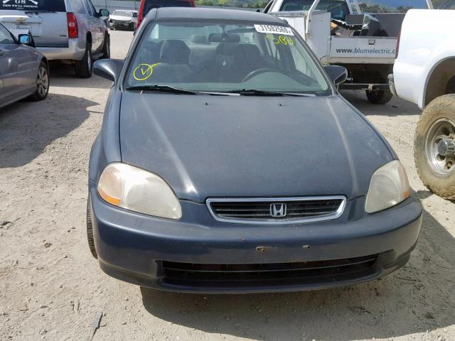 JHMEJ6521VS026729 - 1997 HONDA CIVIC DX BLUE photo 9