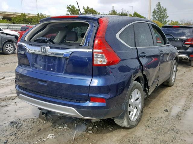 3CZRM3H59FG712115 - 2015 HONDA CR-V EX BLUE photo 4