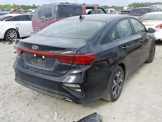 3KPF24AD6KE007011 - 2019 KIA FORTE FE BLACK photo 4