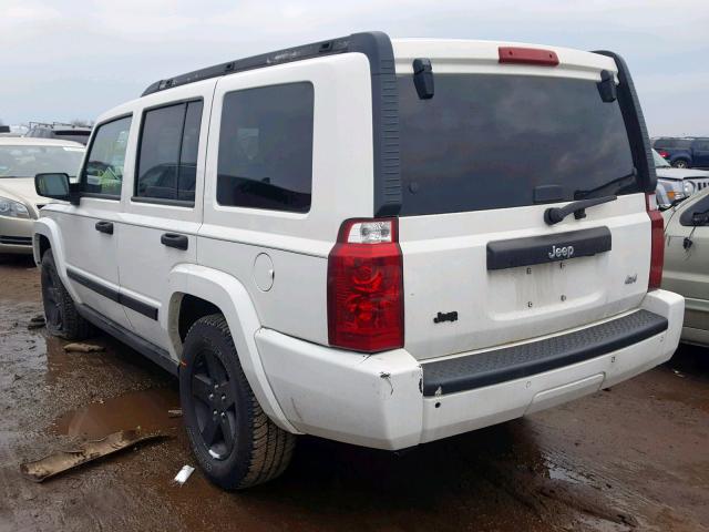 1J8HG48K96C334264 - 2006 JEEP COMMANDER WHITE photo 3