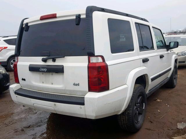 1J8HG48K96C334264 - 2006 JEEP COMMANDER WHITE photo 4
