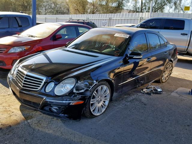 WDBUF56X78B296781 - 2008 MERCEDES-BENZ E 350 BLACK photo 2