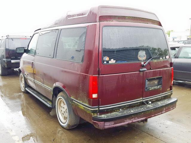 1GNDM19W9RB205733 - 1994 CHEVROLET ASTRO BURGUNDY photo 3