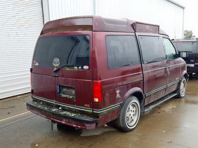 1GNDM19W9RB205733 - 1994 CHEVROLET ASTRO BURGUNDY photo 4