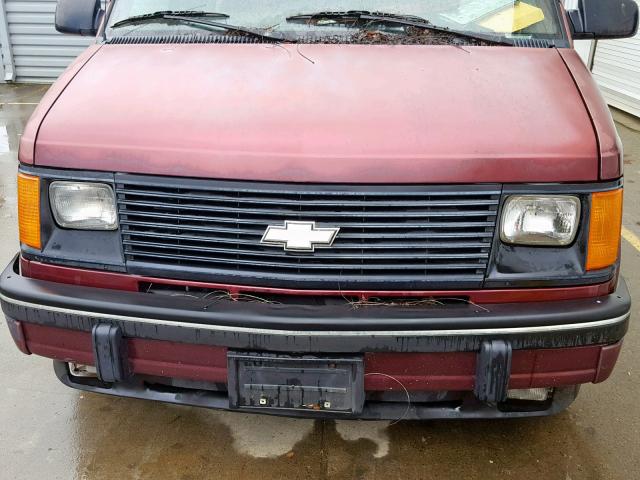 1GNDM19W9RB205733 - 1994 CHEVROLET ASTRO BURGUNDY photo 7