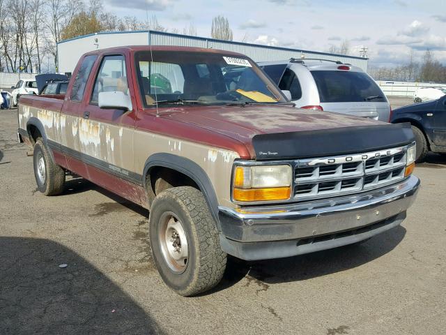 1B7GG23X2PS165528 - 1993 DODGE DAKOTA TWO TONE photo 1