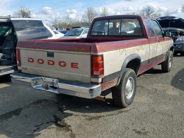 1B7GG23X2PS165528 - 1993 DODGE DAKOTA TWO TONE photo 4