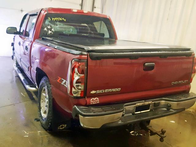 2GCEK13T451241910 - 2005 CHEVROLET SILVERADO RED photo 3