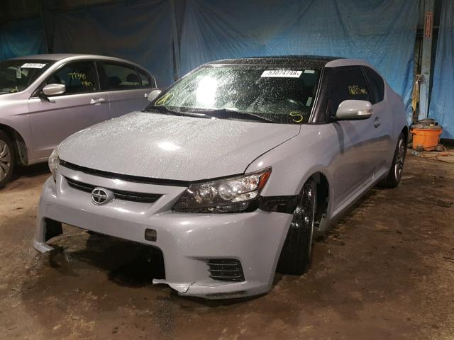 JTKJF5C78D3049016 - 2013 TOYOTA SCION TC ნაცრისფერი ფოტო 2