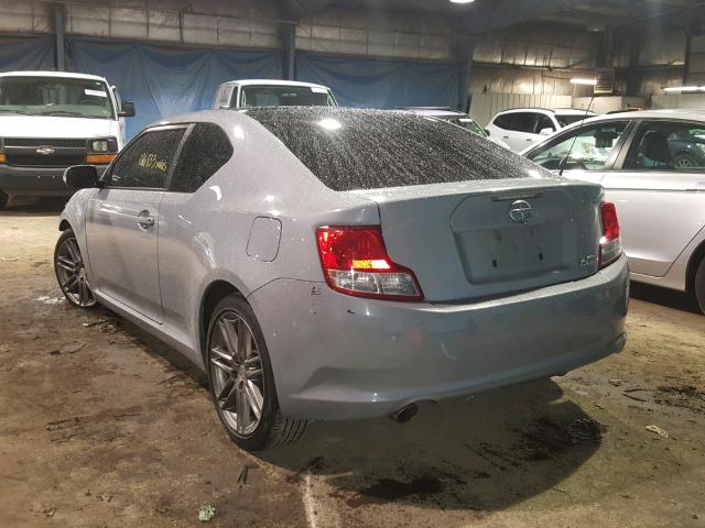 JTKJF5C78D3049016 - 2013 TOYOTA SCION TC ნაცრისფერი ფოტო 3