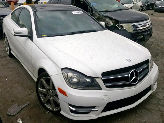 WDDGJ4HBXFG376381 - 2015 MERCEDES-BENZ C 250 WHITE photo 1